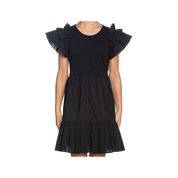 Abito Donna con balze e volant Nero Liu Jo- Francavilla Moda